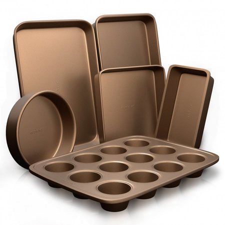 Nutrichef Gold 6Pc Of Bakeware Set NCBK6TR7